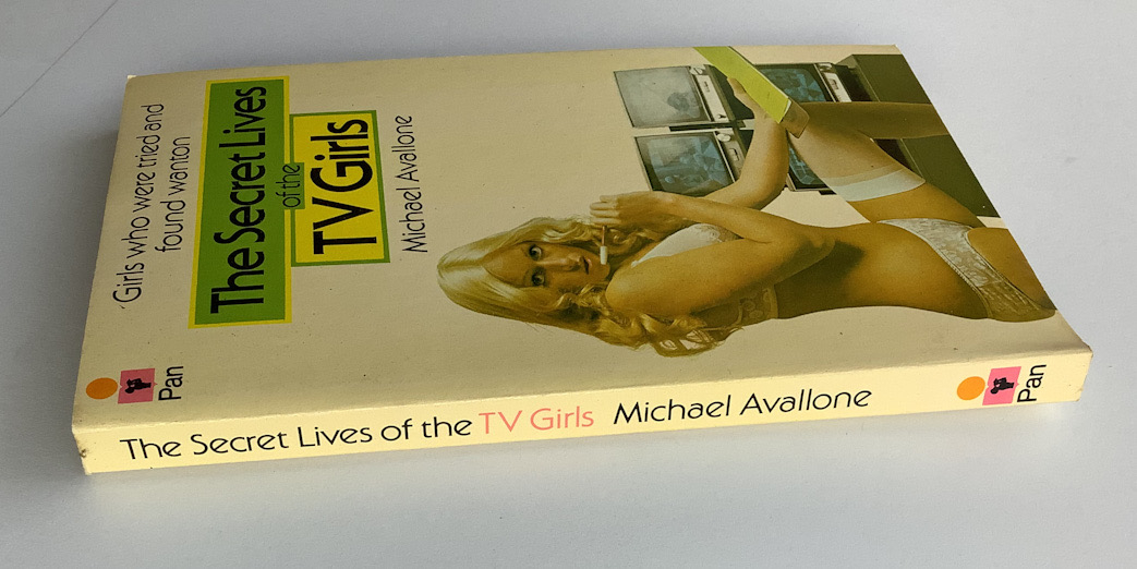 THE SECRET LIVES OF THE TV GIRLS pulp fiction book by Michael Avallone 1974